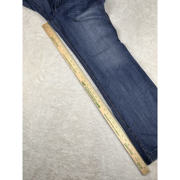 Ariat Denim High Rise Slim Trouser Womens 32L Real Bootcut Jeans Pants (32x35) - Picture 5 of 8